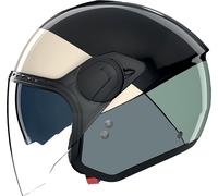 Nolan N20-2 Visor Blocco 354, casco aperto S female Nero/Beige/Verde/Grigio Scuro
