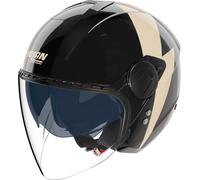 Nolan Casco Jet N20-2 VISOR IMPETO 344 Nero/Avorio Taglia M