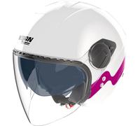 Nolan N20-2 Visor Zefiro 342, casco aperto S female Bianco/Fucsia