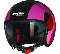 Nolan N21 06 Bicromo Casco Jet, nero/viola/rosso, Taglia XL (61)