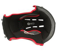 Nolan N33/Evo Clima Comfort Rivestimento interno, nero/rosso, Taglia XS