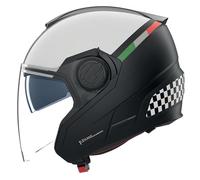 Casco Jet Nolan N40-5 BELLAVISTA 341 Nero / Bianco / Scacchi Taglia:L