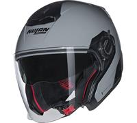 Nolan N40-5 06 Classico N-Com Casco Jet, grigio, taglia 2XL per maschi