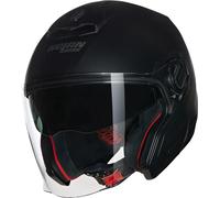 Nolan N40-5 06 Classico N-Com Casco Jet, nero, taglia S per maschi