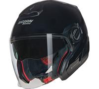 Nolan N40-5 06 Classico N-Com Casco Jet, nero, taglia XS per maschi