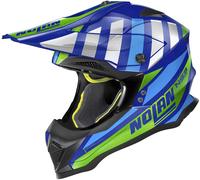 Nolan N53 Cliffjumper Casco Motocross, blu/verde, Taglia L (60)
