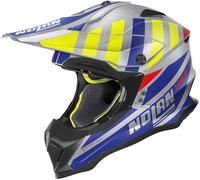 Nolan N53 Cliffjumper Casco Motocross, grigio/blu, Taglia XS (55)