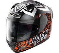 Nolan N60-6 Gemini Replica A.Canet Casco, nero opaco/arancione, Taglia L (60)