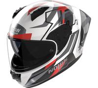 Nolan N60-6 Sport Corsa 356, casco integrale XL female Bianco/Grigio/Rosso/Argento