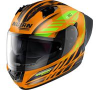 Nolan N60-6 Sport Hotfoot Casco, nero-arancione, taglia S per maschi