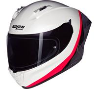 Nolan N60-6 Sport Verniciatura Speciale 347, casco integrale M male Bianco/Nero/Rosso Fluo