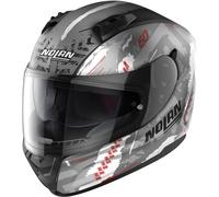Nolan N60-6 Wheelspin Casco, Grigio opaco/arancione, Taglia M (58)