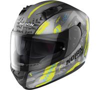 Nolan N60-6 Wheelspin Casco, Grigio opaco/giallo, Taglia L (60)
