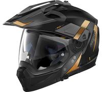 Nolan N70-2 X 06 Skyfall N-Com Casco, nero-oro, taglia XS per maschi