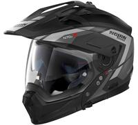 Nolan N70-2 X Grandes Alpes N-Com Casco, nero-argento, taglia 2XS per maschi