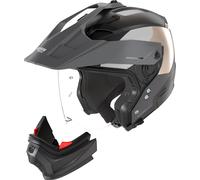 Nolan N70-2 X Selvado 347, casco modulare S female Opaco Nero/Grigio Scuro/Beige/Bianco