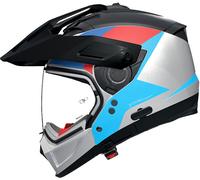 Nolan N70-2 X Turbine 350, casco modulare XXL female Nero/Argento/Rosso/Blu