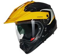 Nolan N70-2X N-Com Convinto 345 Casco Moto (Nero/Grigio/Giallo) TG: L (59)