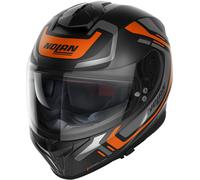 Nolan N80-8 Ally N-Com Casco, nero-arancione, taglia XL per maschi
