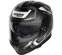 Nolan N80-8 Ally N-Com Casco, nero opaco/bianco, Taglia XL (62)