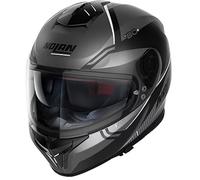 Nolan N80-8 Astute N-Com Casco, grigio-bianco, taglia L per maschi