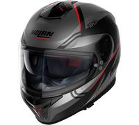 Nolan N80-8 Astute N-Com, casco integrale XL male Opaco Grigio/Nero/Rosso