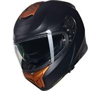Nolan N80-8 Classico Nobile N-Com Casco, nero opaco/ocra, Taglia L (60)