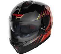 Nolan N80-8 Kosmos N-Com Casco, nero-rosso, taglia 2XL per maschi