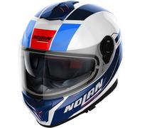 Nolan N80-8 Mandrake N-Com Casco, bianco-rosso-blu, taglia S per maschi