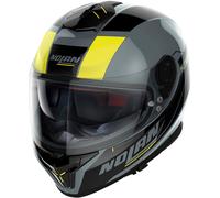 Nolan N80-8 Mandrake N-Com Casco, grigio/giallo, Taglia XL (62)