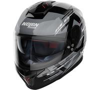 Nolan N80-8 Meteor N-Com Casco, nero/grigio, Taglia XL (62)