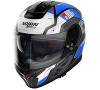 Nolan N80-8 Starscream N-Com Casco, nero-bianco-blu, taglia 2XS 53 54 per maschi