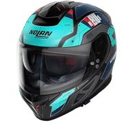 Nolan N80-8 Starscream N-Com Casco, nero-blu, taglia L per maschi