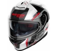 Nolan N80-8 Wanted N-Com Casco, nero-grigio-bianco, taglia 2XS per maschi