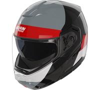 Nolan N90-3 06 Blocco Elmetto, nero/bianco/rosso, Taglia S (56)