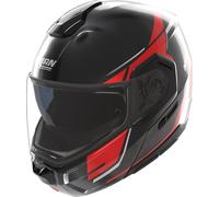 Nolan N90-3 06 Sincrono Elmetto, nero/rosso, Taglia XL (62)