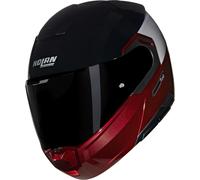Nolan N90-3 06 Verniciatura Speciale N-Com Casco, nero/rosso, Taglia M (58)