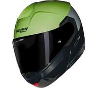 Nolan N90-3 06 Verniciatura Speciale N-Com Casco, nero/verde neon, Taglia S (56)