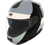 Nolan N90-3 Blocco 354, casco flip up M female Nero/Verde/Beige/Grigio