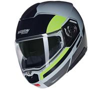 Nolan N90-3 N-Com Roboto 346 Casco Da Moto (Grigio/Nero/Giallo) Taglia: M (57)