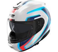NOLAN NOLAN - Casco N100-6 Radiante Bianco / Blue / Rosso Metal XL