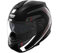 NOLAN NOLAN - Casco N100-6 Radiante Nero / Silver / Rosso Matte XL