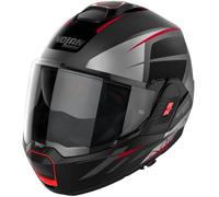NOLAN NOLAN - Casco N120-1 Nightlife N-Com Matt Lava Grigio / Rosso / Silver / Nero / Matt Nero XL