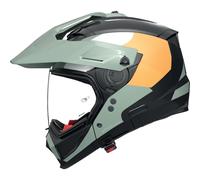 Casco Crossover Nolan N70-2 X SELVADO 348 Nero/Verde grigio/Bianco/Arancione Taglia:M