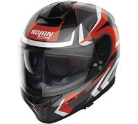 NOLAN NOLAN - Casco N80-8 Rumble N-Com Metal Nero / Rosso M