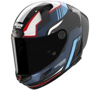 NOLAN NOLAN - Casco X-804 RS Ultra Carbon Piega Carbon / Blue Deep / Blue Sky / Rosso L