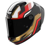 NOLAN NOLAN - Casco X-804 RS Ultra Carbon Piega Carbon / Gold / Rosso / Verde Metallic S