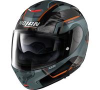 Nolan X-1005 Ultra Carbon Undercover N-Com Casco, grigio-arancione, taglia S per maschi