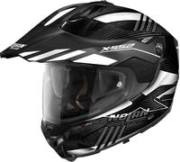Nolan X-552 Ultra Carbon Wingsuit N-Com Casco, nero opaco/bianco, Taglia L (60)