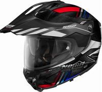 Nolan X-552 Ultra Carbon Wingsuit N-Com Casco, nero opaco/grigio/rosso, Taglia S (56)